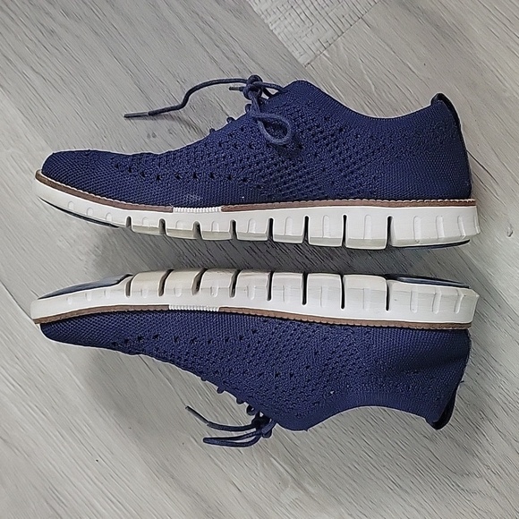 Cole Haan ZeroGrand Stitchlite  Knit blue comfort dress shoes size 8.5 C32149 main image 5